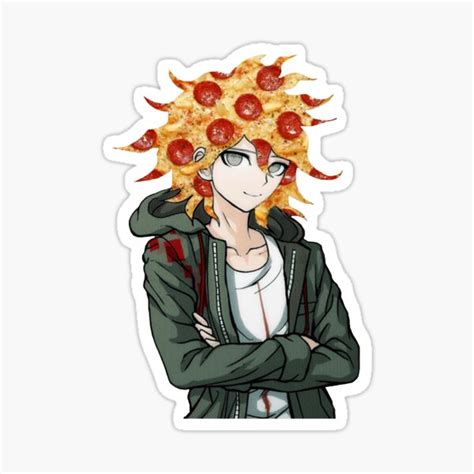 Nagito Komaeda Pizza Sticker For Sale By Capyboii Redbubble