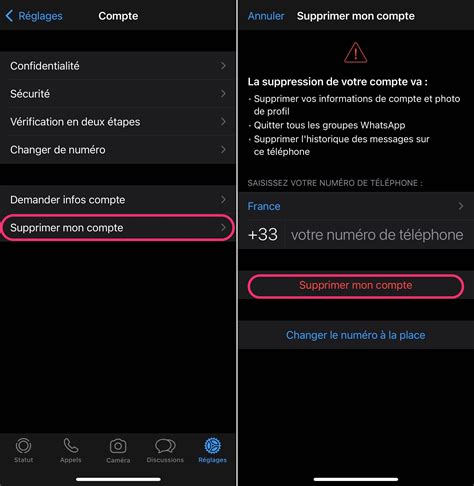 Comment Supprimer Son Compte WhatsApp Sur IPhone