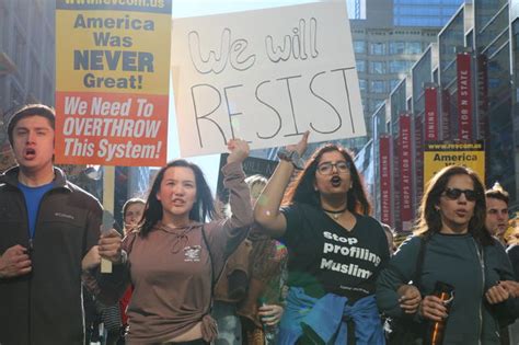 Anti-Trump Protesters March In Chicago: 'We Reject The President-elect' - Downtown - Chicago ...