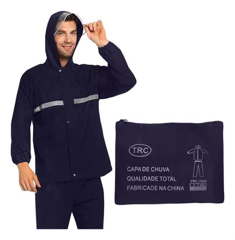 Kit Capa De Chuva Roupa Conjunto Para Motoqueiro Reforçada MercadoLivre