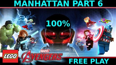 Lego Marvel Avengers Manhattan Part 6 100 Walkthrough Free Play Youtube