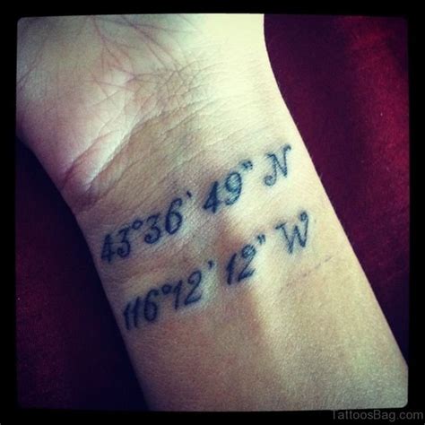 18 Good Coordinate Tattoos On Wrist Tattoo Designs