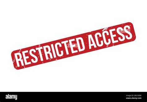 Restricted Access Rubber Grunge Stamp Seal Vector Stock Vector Image