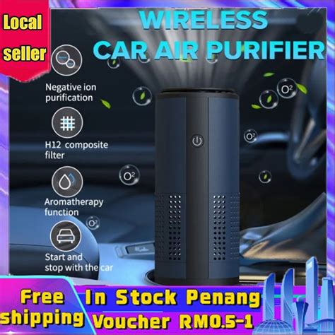 1 Year Warranty Portable Wireless Mini Car Air Purifier Hight