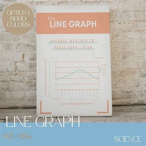 Line Graph Math and Science Classroom Printable Poster | Boho Theme ...