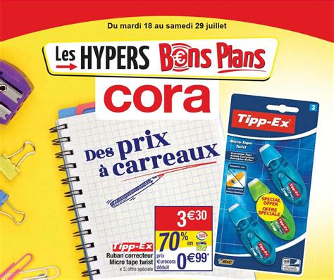 Promo Ruban Correcteur Micro Tape Twist Tipp Ex Chez Cora ICatalogue Fr