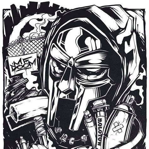 Pin By Douglas Crowder On Doom Mf Doom Sketches Hip Hop Art