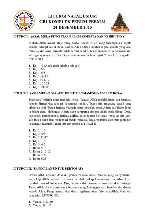 liturgi profesi natal perumperindocoid