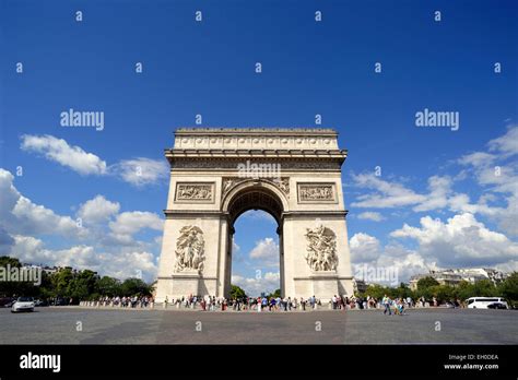 Paris Arc De Triomphe Stock Photo Alamy