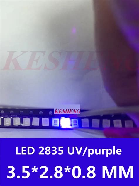 Pcs Diodes Smd Uv Led Purple Lamp Bead Nm