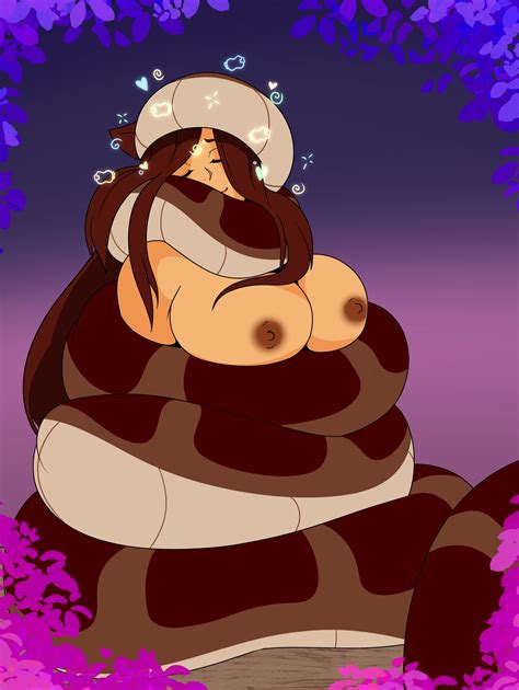 Rule 34 1girls Anthro Breasts Coiled Coiling Coils Cuddle Cuddling Cute Female Human Kaa Kaa