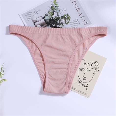 Cheap Seamless Women Panties Knickers Cotton Womens Lingerie Crotch Briefs Sexy Thongs Lady G