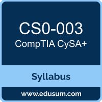 Comptia Cs Certification Syllabus And Prep Guide Edusum