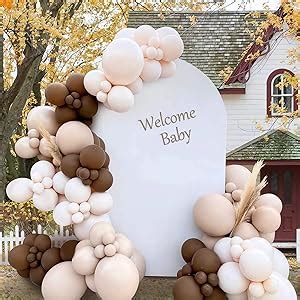 Amazon 127Pcs Brown Balloons Garland Kit Coffee Arch Nude Tan