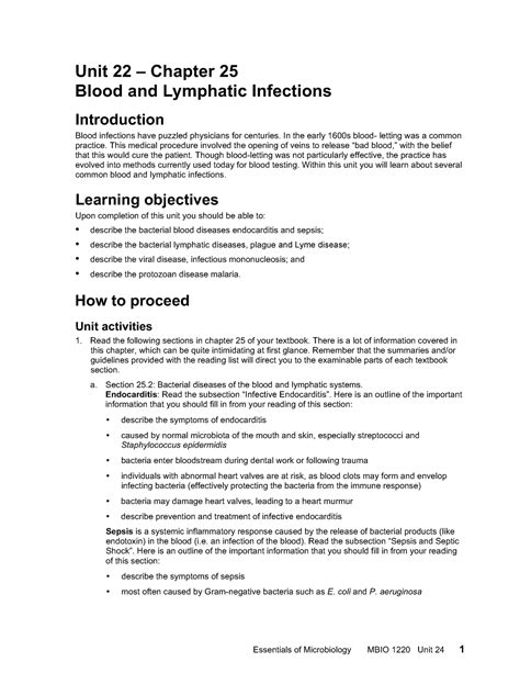 Unit Th Ed Essentials Of Microbiology Mbio Unit Unit