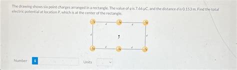 Solved The Drawing Shows Six Point Charges Arranged In A Chegg