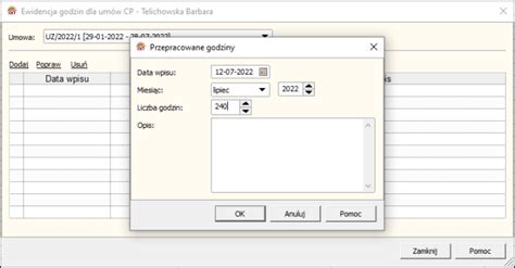 Gratyfikant GT Jak wprowadzić godziny przepracowane do Ewidencji