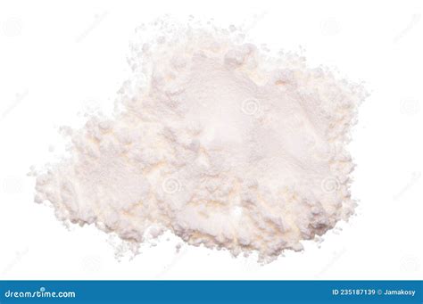 Flour Isolated On White Background Top View Stock Image Image Of