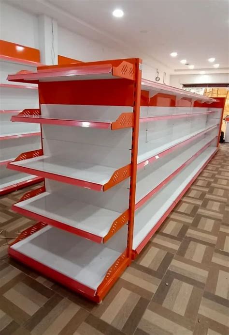 Wooden 5 Shelves Grocery Display Rack For Departmental Stores Free