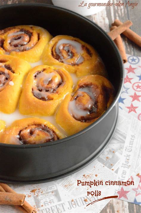 Pumpkin cinnamon rolls brioche au potiron à la cannelle La