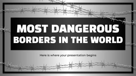 Most Dangerous Borders in the World | Google Slides & PPT