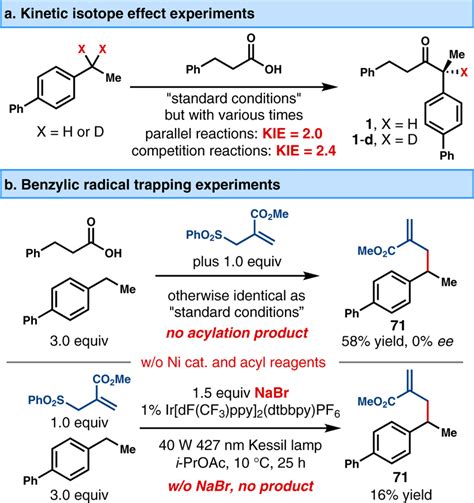 Mechanistic Observations A Kinetic Isotope Effect Experiments B