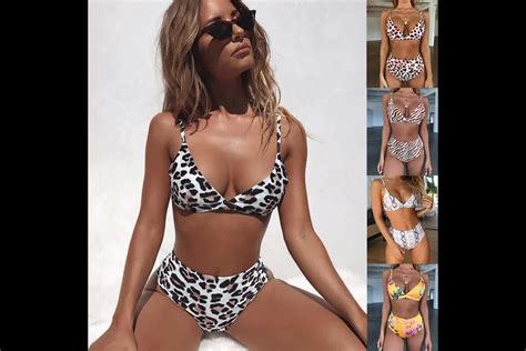 2019 Leopard Snake High Waist Women Bikini Buy Leopard Bikini High