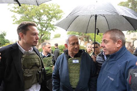 Musk tours scenes of Oct. 7 atrocities at Kibbutz Kfar Aza - JNS.org