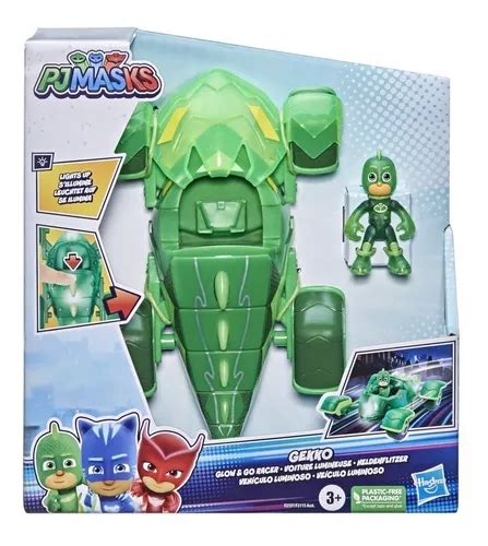 Figura Pj Masks Vehiculo Luminoso Gekko Cuotas Sin Inter S