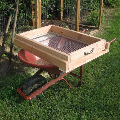 Diy Compost Sifter Screen Wheelbarrow Style Learn How To Make It Here