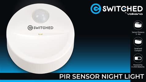 Pir Sensor Night Light Switched By Volkano Youtube