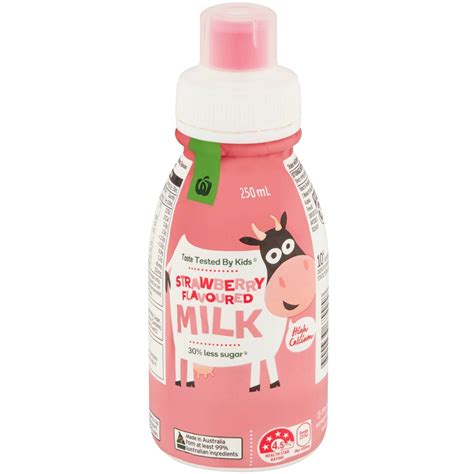 Woolworths Kids Strawberry Flavoured Milk 250ml Woolworths