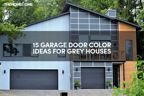 15 Garage Door Color Ideas For Grey Houses | The Home Tome