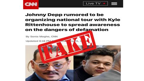 Fact Check Fabricated Cnn Screenshot On Depp And Rittenhouse Going On A