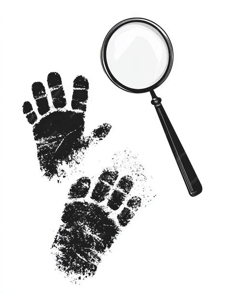 Crime Scene Investigation Using Fingerprints Handprints And Footprints Premium Ai Generated Image