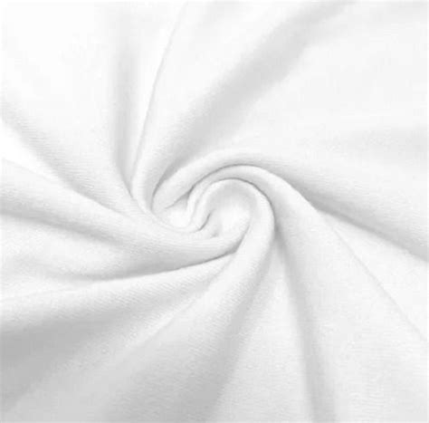 White 50 Meter Plain Cotton Fabrics For Making Garments At Best Price