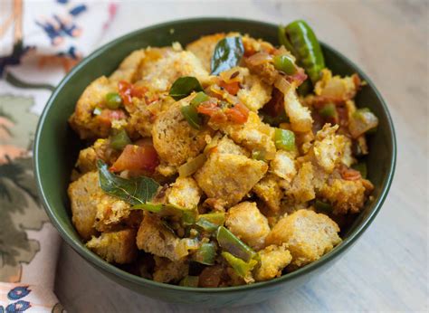 Spicy And Tangy Bread Upma Recipe By Archana S Kitchen