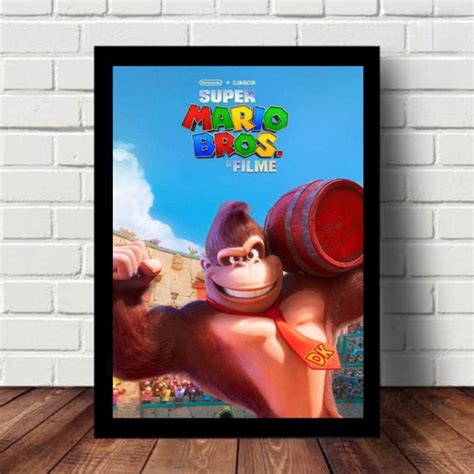 Quadro Decorativo Filme Mario Bros Donkey Kong Elo7