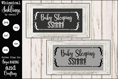 Baby Sleeping SVG (122469) | SVGs | Design Bundles