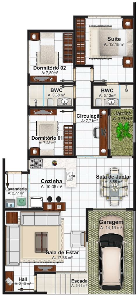 Plano De Casa De M Planos De Casas Gratis Y Departamentos En Venta