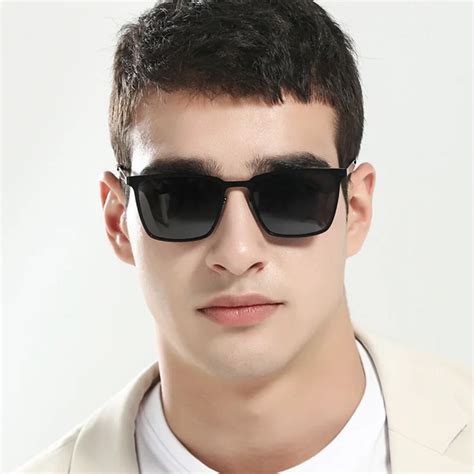 Gafas De Sol Polarizadas Para Hombre Lentes De Sol Cuadradas Vintage