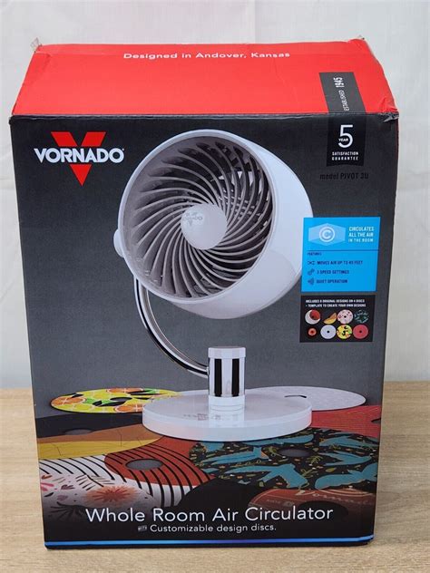 Vornado Pivot U Whole Room Air Circulator With Customizable Design