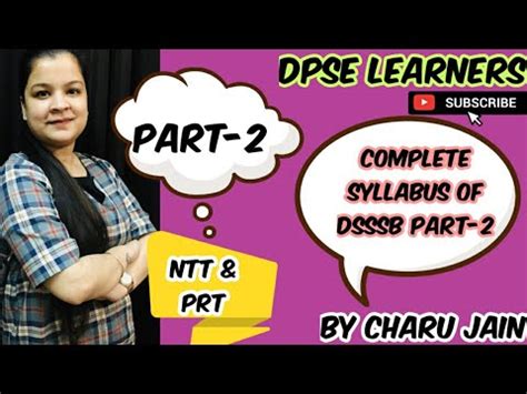 Complete Syllabus Of Psychology Pedagogy For Dsssb Prt Tgt Pgt