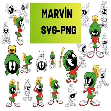 Marvin Svg Marvin Svg Bundle Marvin Png Marvin Png Bundle Svg Png