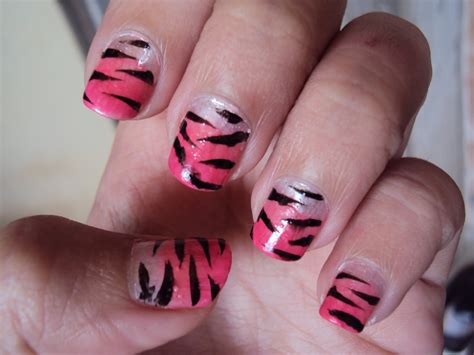 Pink Tiger Nails Omaha Ne Nail Tiger Pink Stripes Samples Makeup Nail