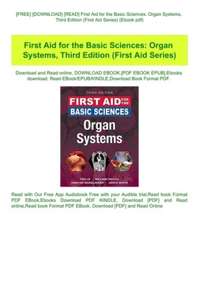 Free Download Read First Aid For The Basic Sciences Organ Systems
