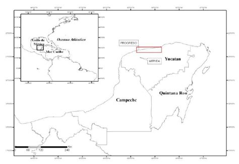 Geographical Location Of Yucat N M Xico Within The Continent Top