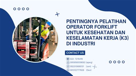 Pelatihan Operator Forklift Sertifikasi Kemnaker RI