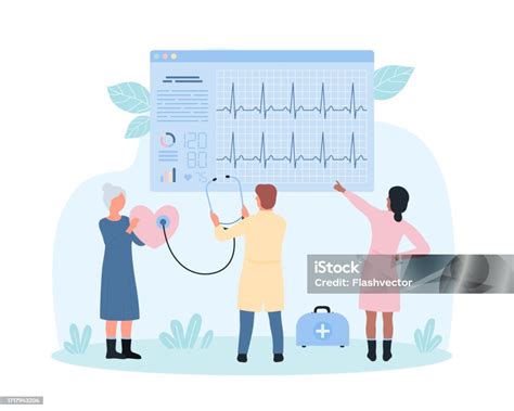 Cardiology Heart Health Checkup By Cardiologists Tiny People Holding