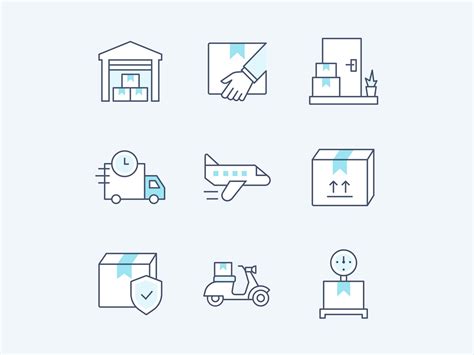 10 Free Logistics Delivery Icons